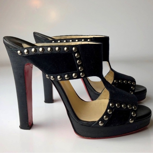 Christian Louboutin Shoes - Christian Louboutin Black Studded Heels